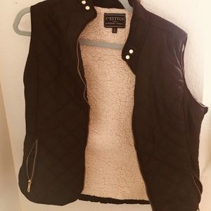 Quilted Black Winter Vest